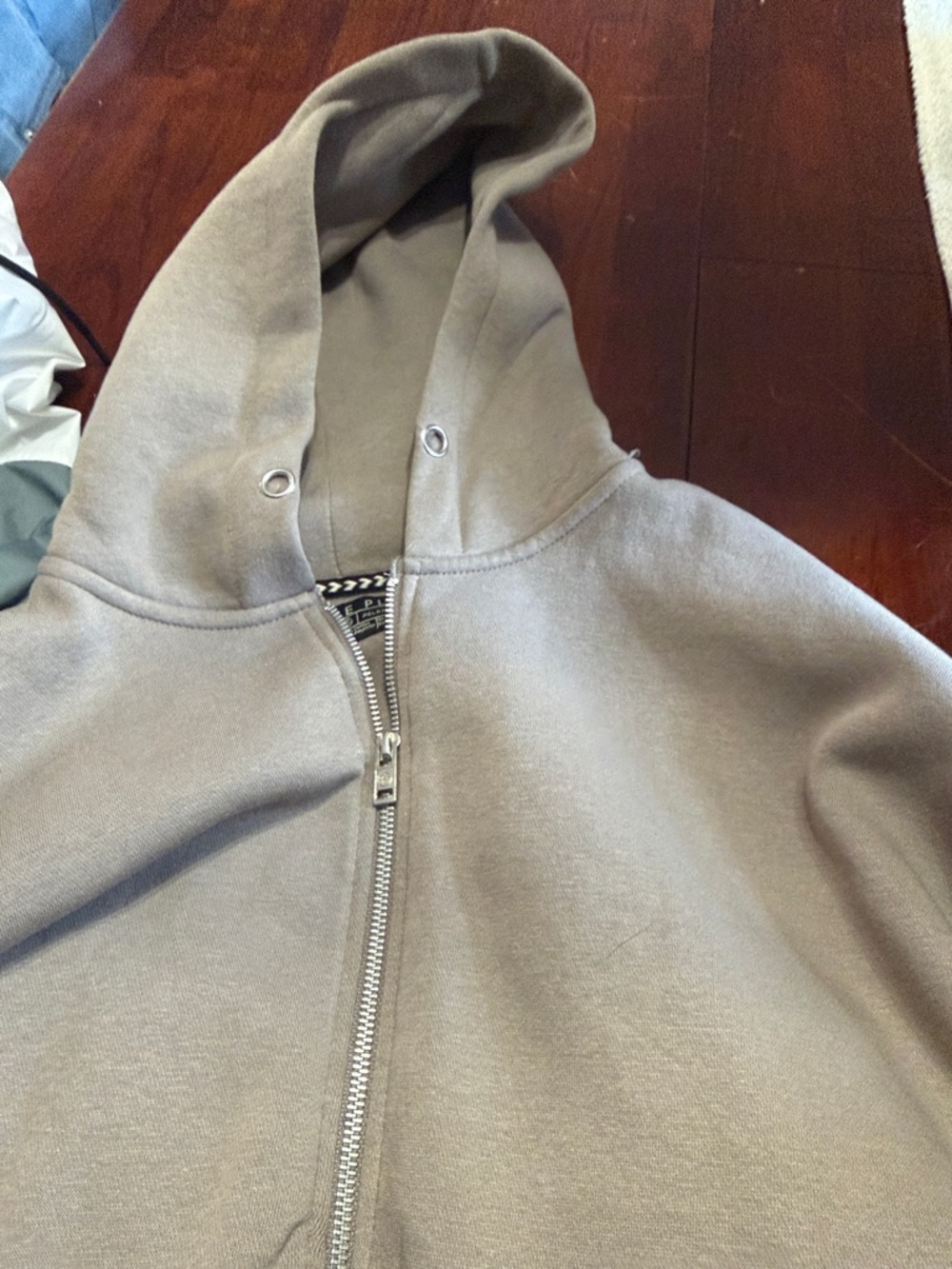 Free Planet Taupe Zip-Up Hoodie